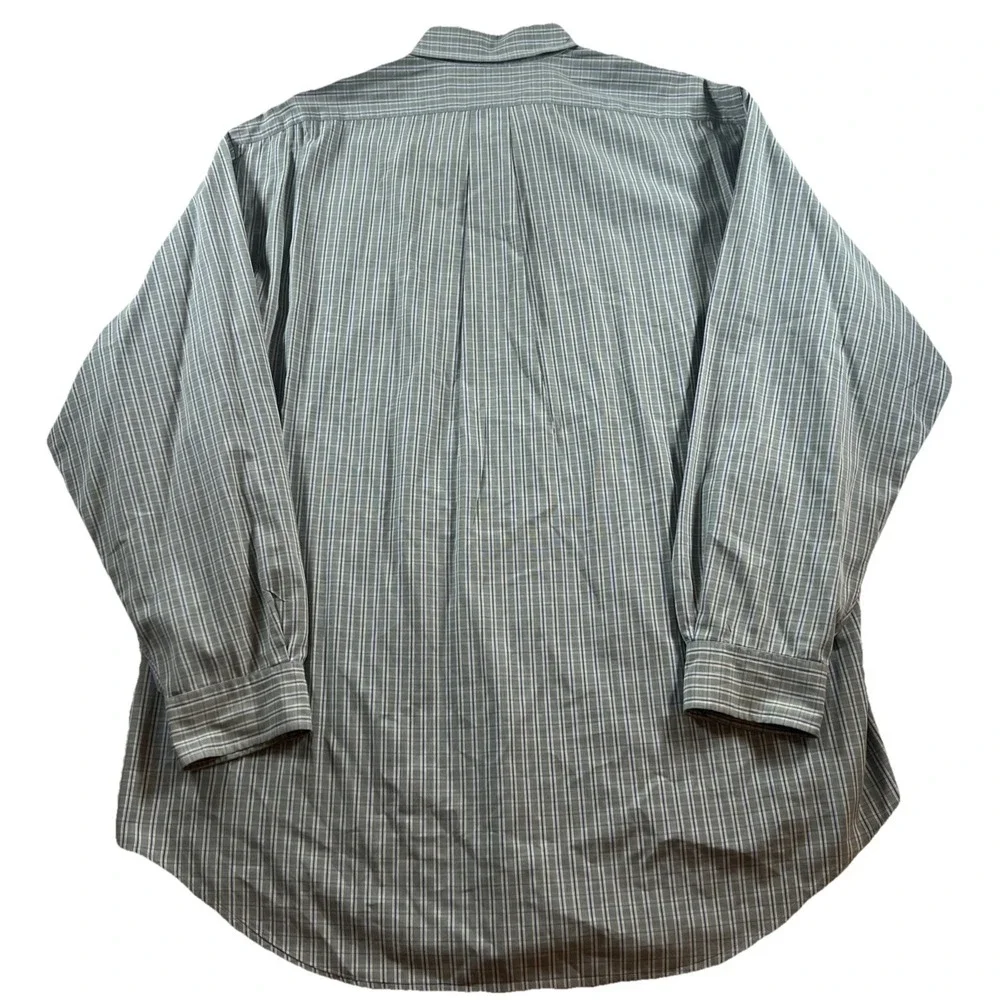 Polo Ralph Lauren Men's 17 34/35‎ Green Yarmouth Shirt Cotton Oxford Button Down